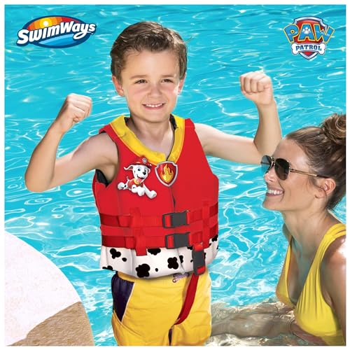 SwimWays Nickelodeon Paw Patrol Learn-to-Swim USCG Approved Kids Life Jacket, Skye