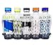 Reduce WaterWeek Reusable Water Bottle Set, 20oz – Plastic Reusable Water Bottle Set of 5, Plus Fridge Tray – BPA-Free, Leak Proof Twist Off Cap – Trek