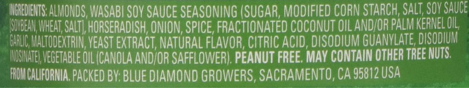 Blue Diamond Bold Habanero BBQ Almonds 6 oz (Pack of 12)