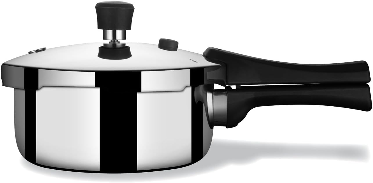 Xpress Triply 1 L Pressure Cooker Baby, Induction Cooker, Outer Lid Pressure Cooker, Induction & Gas Stove Compatible, 5 Years Warranty