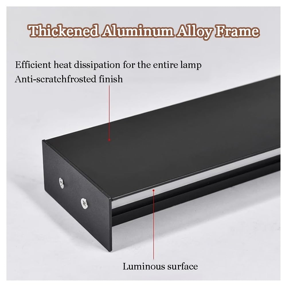 exproyzk Corrimano per Scale A LED con Sensore di Presenza, Corrimano Luminoso A Parete, Ringhiere in Lega di Alluminio — per Terrazze Esterne E Scale Interne(White-White Light,200cm/6.6ft)