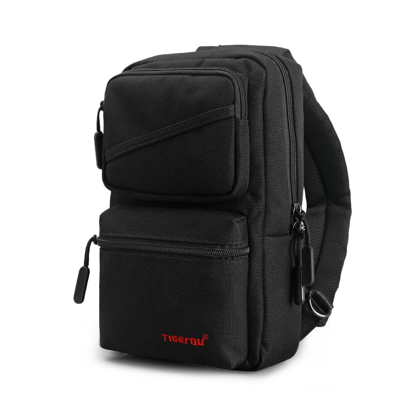 TIGERNU T-B8050 Sling bag Water resistant cross body bag (Black)