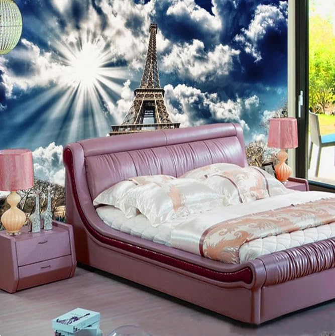 Papier Peint Salon Tour Eiffel Moderne Impression Photo 3D - 3