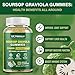 VAJYKEWJY Soursop Graviola Gummies - 2000mg Extra Strength Soursop Leaves Extract, Vitamin C, Zinc & Whole Natural Food for Immunity, Vegan, 60 Gummies