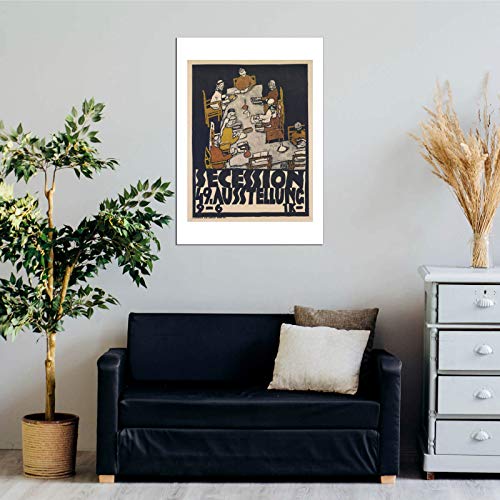 Affiche encadrée Egon Schiele Secession 49 - Art moyen mat - 2