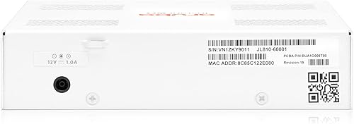 Miniatura 8 de Aruba Instant On 1830 - Conmutador Ethernet de capa 2 de 8 puertos Gb inteligente administrado, 8X 1G, sin ventilador, cable estadounidense