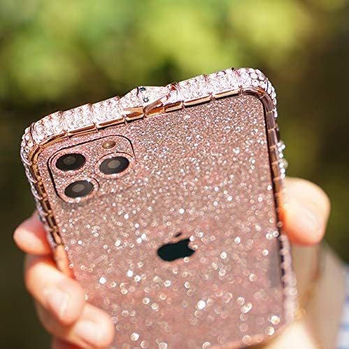 WalkOnCloud iPhone 11 Pro Glitter Bumper Case Luxury Diamond Sparkle Crystal Fashion Pink 5.8 in
