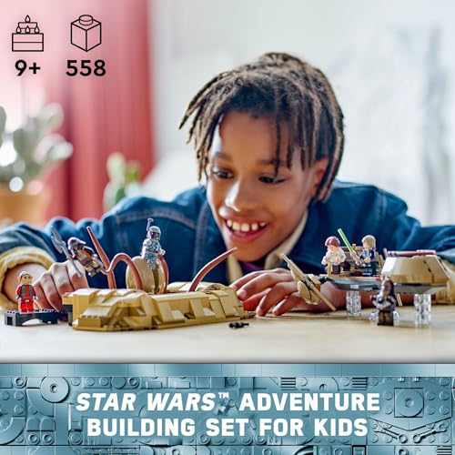 Star Wars: Il ritorno dello skiff del deserto Jedi e pozzo Sarlacc, set per la costruzione di veicoli con minifigure Nien Nunb, giocattolo da collezione per i fan di Star Wars, regalo per bambini - Lego - Immagine 1