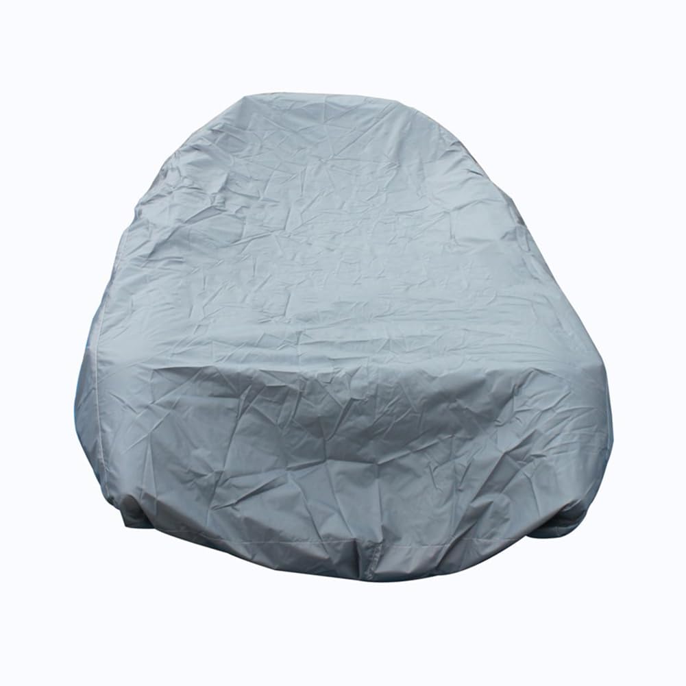 Telo Copri Barca per Gommone Impermeabile Oxford Tessuto Copertura per Barca Gonfiabile Antipolvere UV Resistente,Grigio,3.0m