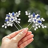 Los accesorios para el pelo de Vakkery para mujer con diseño elegante seguramente añadirán brillo a tu día especial. Perfecto para bodas, bailes, compromisos, etc. Serás la novia más hermosa en los días de tu boda y recibirás muchos cumplidos