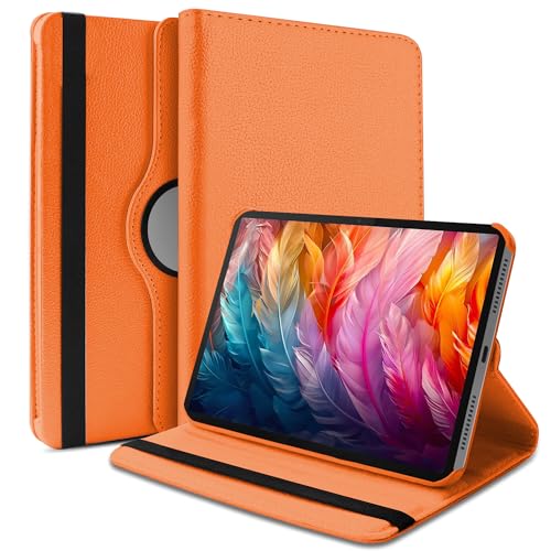 Image of TGK 360 Rotatable Smart Flip Cover for Lenovo Idea Tab Pro 12.7 Inch 2025 TB-373FU TB-375FC Tablet Case (Orange)