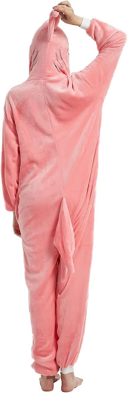 ABENCA Shark Onesie Adult Animal Costume Women Pajamas Plush Onepiece Cosplay Halloween Christmas - Image 6