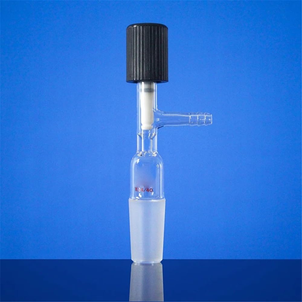 Sprzęt do przyrządów laboratoryjnych LH-69 szkło borokrzemowe wysokopróżniowy adapter zaworu PTFE 0-4 mm otwór (LH-695519)