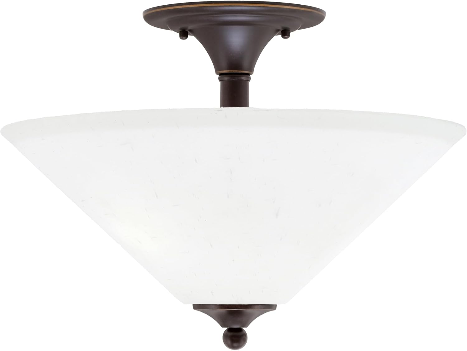 Toltec Lighting Any 2 Light Semi Flush Mount Finish: Black Copper