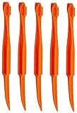 Orange Peeler Citrus Lemon Fruit Opener Peel Tool Plastic Kitchen Gadget with Long Handle Orange 5PC