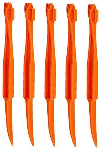 Orange Peeler Citrus Lemon Fruit Opener Peel Tool Plastic Kitchen Gadget With Long Handle Orange 5Pcs Good Gift Nice And Fashion #TOP14