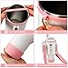 Stanley Cup Accessories Set Including Adjustable Water Bottle Shoulder,Silicone Cup Boot and Ring, Silicone Straw Topper Cover,Cute Charms for Stanley Cup 30/ 40oz Tumbler (Pink)