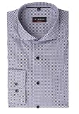 eterna Modern Fit Performence Hemd extra Langer Arm Twill Muster blau Größe 43