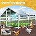 Large Chicken Coop Metal Chicken Runs for Yard with Cover Outdoor Pet Pens Poultry Cage Duck Rabbit House Backyard Use