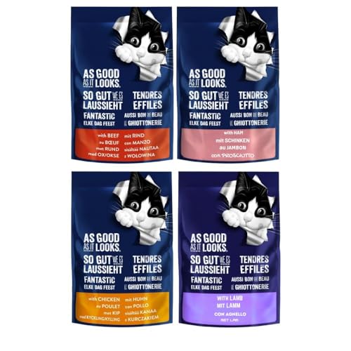 Felix As Good As It Looks Meaty Selection in Jelly - 12 x 85g (3 each - Beef, Chicken, Lamb & Ham) – Premium Wet Cat Food Pouches for Adult Catswith Welari Thank You Card | (12 Pack) - Image 6
