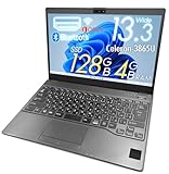 【整備済み品】ノートPC FUTRO MU937/13.3型/フルHD/Win11 Pro/第7世代 Celeron 3865U/SSD128GB/メモリ4GB/HDMI/Webカメラ/Wi-Fi/Bluetooth/USB3.0/SDカードスロット/LANポート/MS Office H&B 2019