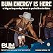 BUM Sugar-Free Energy Drink, Root Beer - Lightly Carbonated & No Artificial Colors, Natural Caffeine & Citicoline for Energy & Focus, Brain Boost & Workout Sports Beverage - 12 oz, Pack of 12