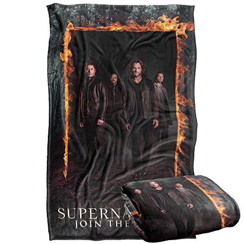 Supernatural Fire Frame Silky Touch Super Soft Throw Blanket 36 x 58