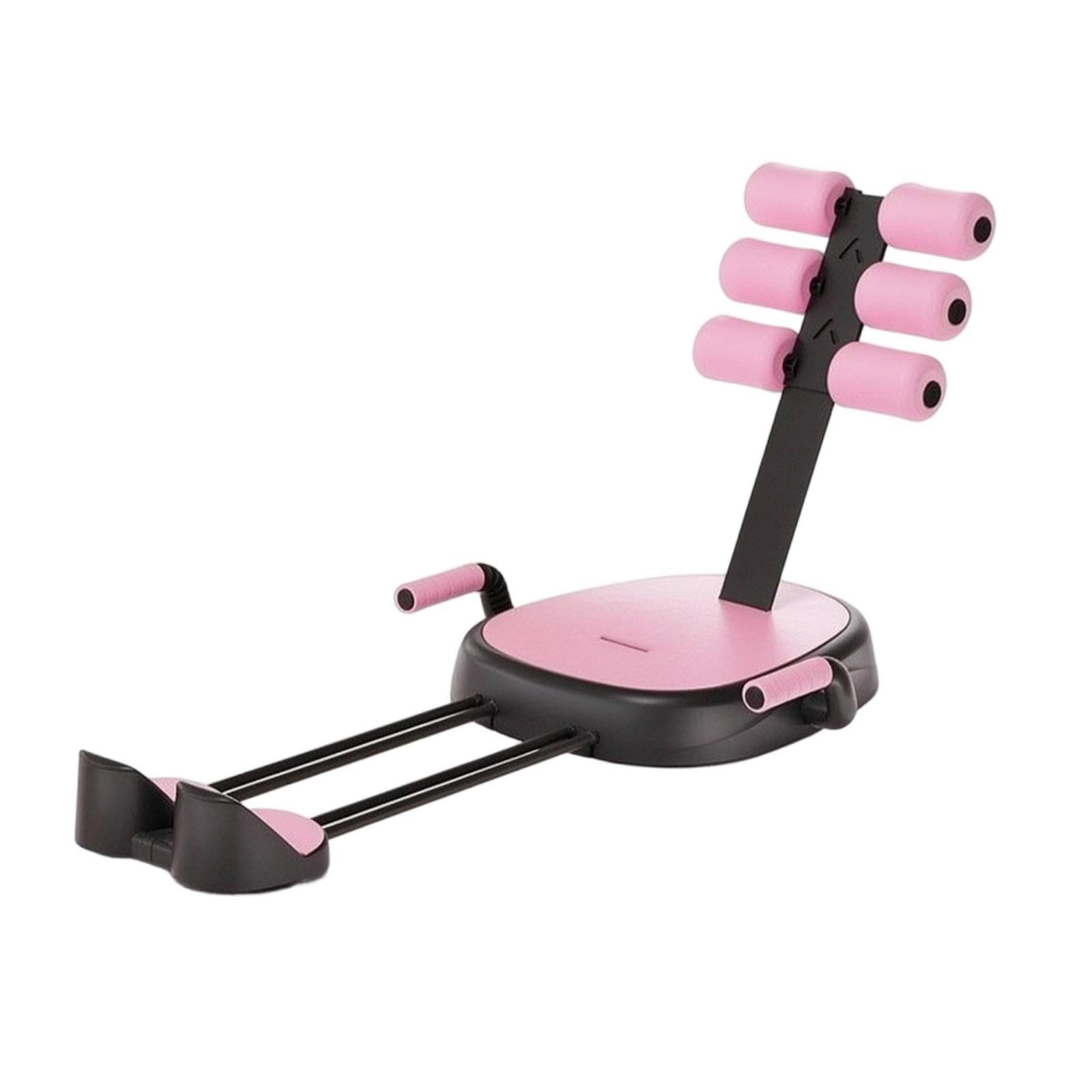 Abdominal Exercise Machine with Soft Rollers Quiet Assisted-Motion Fitness Exercise Wheel Machine Anti-Slip Sit-up Roller for Beginners, Home Gym Pink-image-27