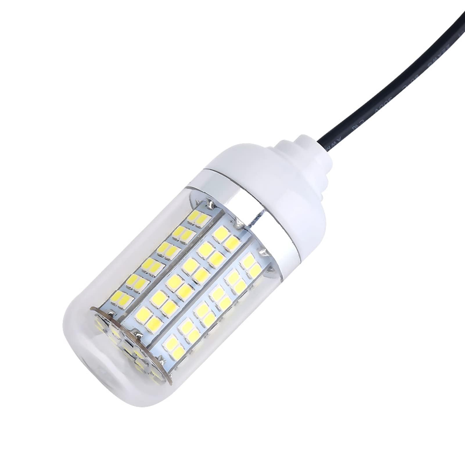 Lampada da Pesca Notturna Subacquea a LED da 12 V per Esterni, per gamberetti, Calamari, Pesci Gatto (Blu) (Illuminazione Bianca)