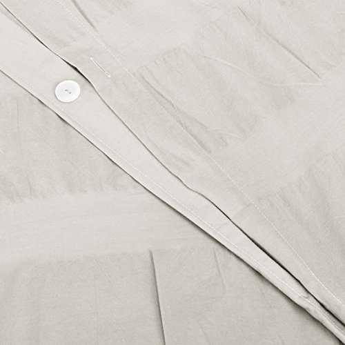 Image of Pinzon Seersucker Duvet Cover Set - Full /Queen, White