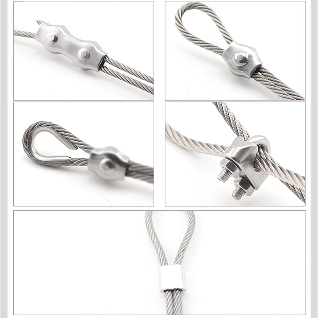 Filo Metallico in Acciaio Inox, Filo for Appendere Quadri da 2 mm, Acciaio Inossidabile Resistente da 50 m