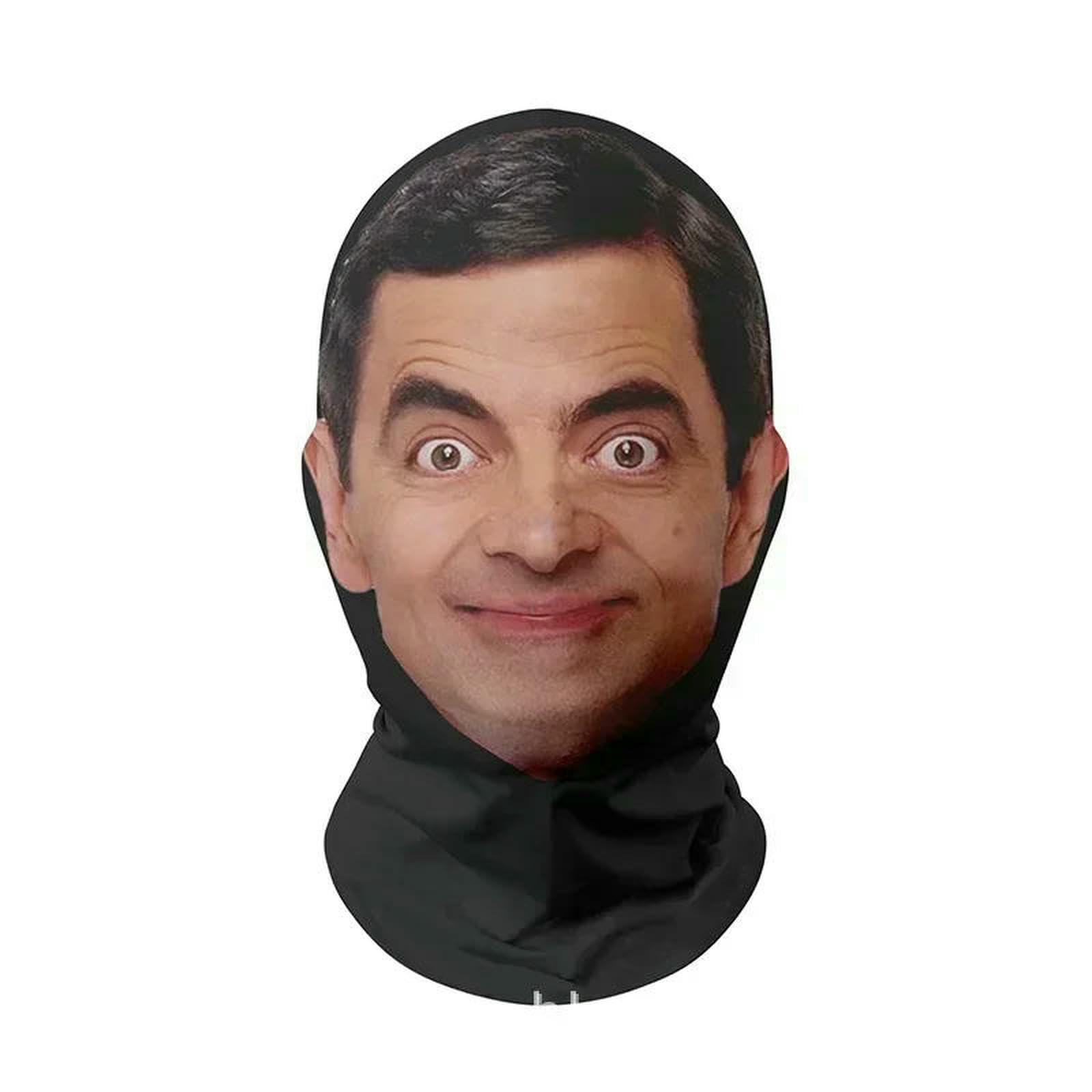 Gyios Bucket Hat Full Face 3d Printed Mask Elastic Mesh Breathable Balaclava Funny Cosplay For Halloween Festival Party Costume Unisex-to18
