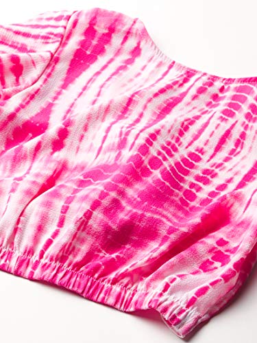 Image of Speechless Girls' Tie Front Top and Short Skirt Set