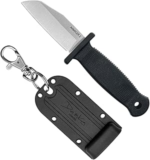 Demko Knives Armiger Fixed Blade with Sheath- Armiger 2 & Armiger 4 - Clip Point Spear Point Tanto Shark Foot Serrated Full Tang (Armiger 2 Shark Foot) - Shark-Lock Demko Knives