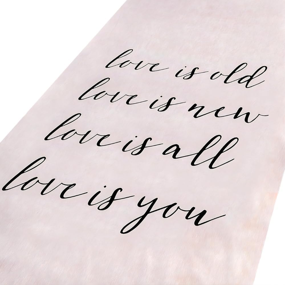 Fun Express Love is Old, Love is New, Love is Aisle Runner - 100 feet - Wedding Ceremony Decor - White