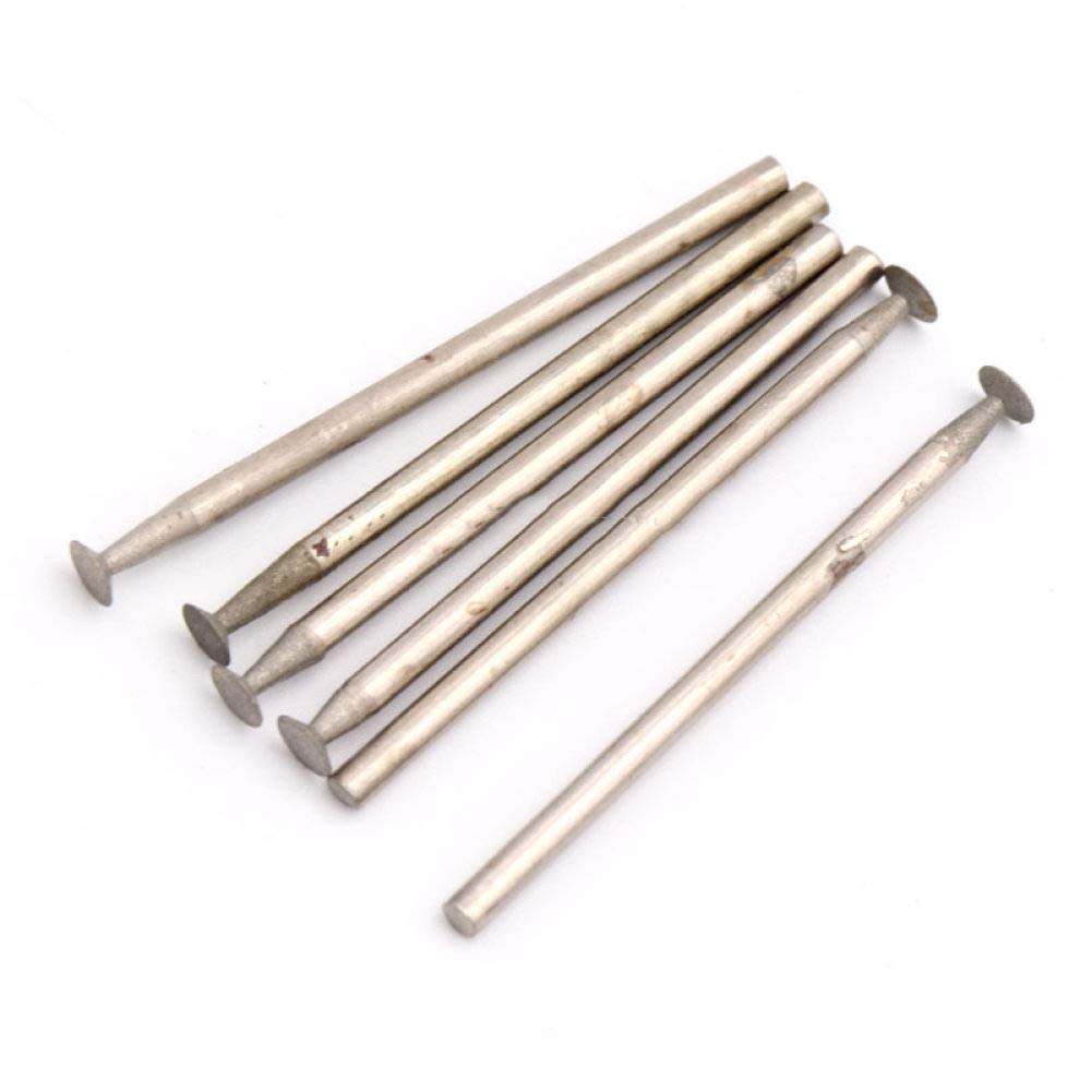 1X H Diamond Burs Rotary Sintered Abrasive Grinding Head Accessories Bits Set Coated Mounted Burr Lapidary Stone Gemstone,600 Grit,2.0mm