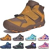 SITAILE Kinder Schuhe Jungen Mädchen Trekkingschuhe für Kinder Wanderschuhe rutschfest Jungen Sneaker Mädchen Turnschuhe Atmungsaktive Leicht Outdoor Laufschuhe(28EU,03 Gelb)