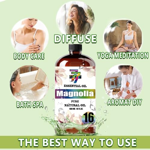 Image of Magnolia Essential Oil for Diffuser Massage Candle Magnolia Oil 16oz
