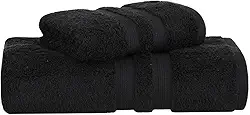 Jogo de Toalhas Buddemeyer Algodão Egípcio Banho Preto 2 peças
