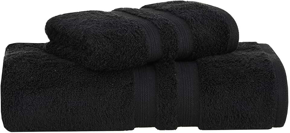 Jogo de Toalhas Buddemeyer Algodão Egípcio Banho Preto 2 peças