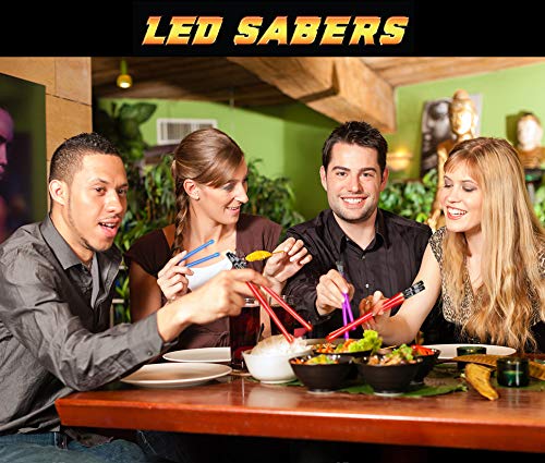 image for Chop Sabers LIGHTSABER CHOPSTICKS LIGHT UP STAR WARS LED Glowing Light