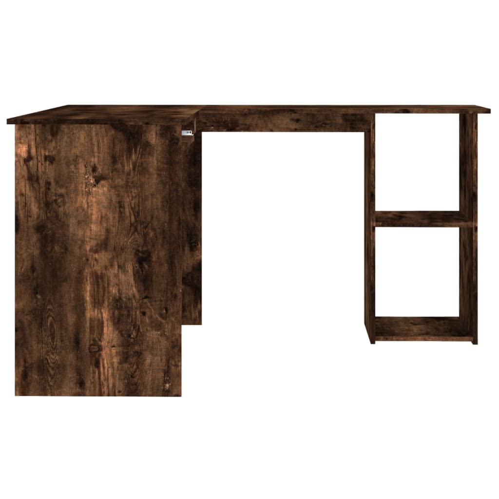 Scrivania angolare da gioco, scrivania per computer, scrivania da ufficio, adatta per soggiorno, sala giochi, ufficio, studio, incenso, 120 x 140 x 75 cm, materiale in legno