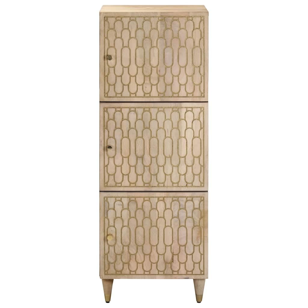Mobiletto alto, 40 x 33 x 110 cm, in legno massiccio di mango