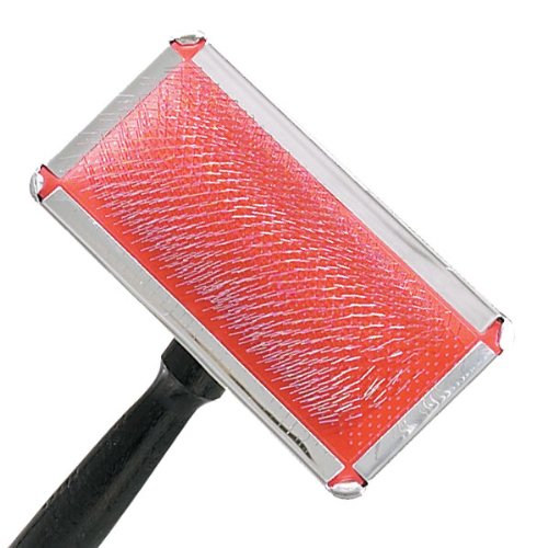 Master Grooming Tools All SystemsWood Handle Pet Slicker Brush with Rubber Pad and Pins, Small