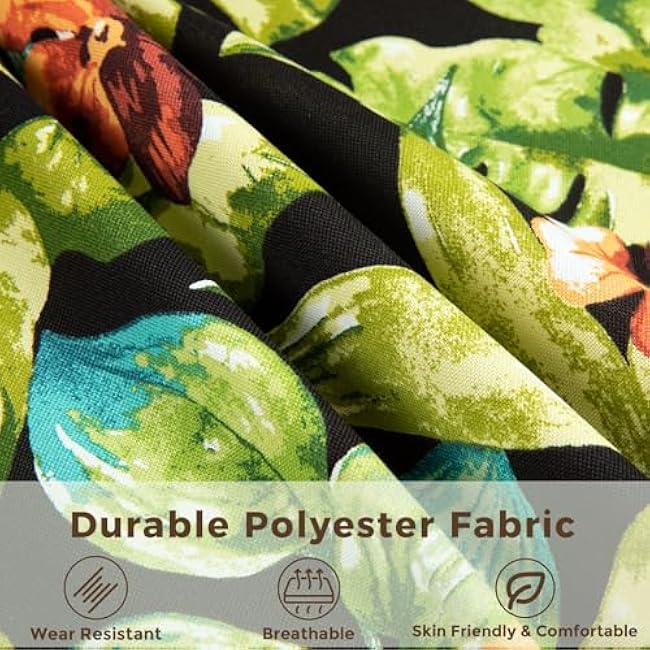 Throw Pillow Covers Set of 2,Outdoor Indoor Waterproof Decorative Patio Throw Pillowcase Shell 18x18 Inch, Square Cushion Case for Couch Sofa Garden Farmhouse Decoration-Tropical Green Leaves