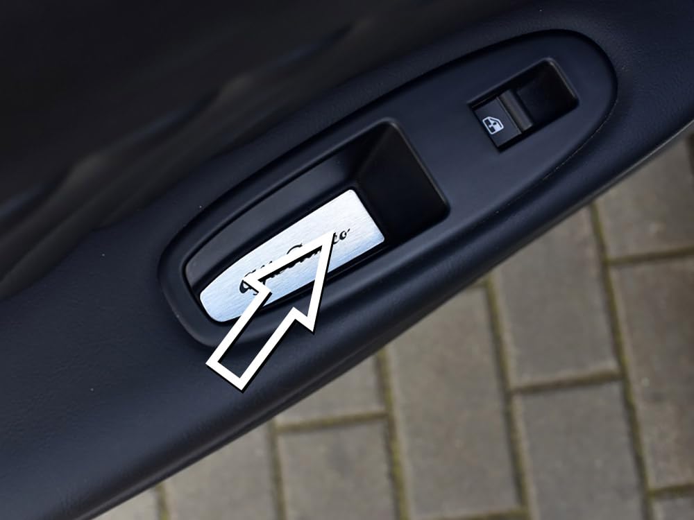 Copertura In Acciaio per Alfa_Romeo 159-4 Pezzi Emblema Targa Inox Metallo Spazzolato Interni Fatto Su Misura Decorazioni Tuning Accessori