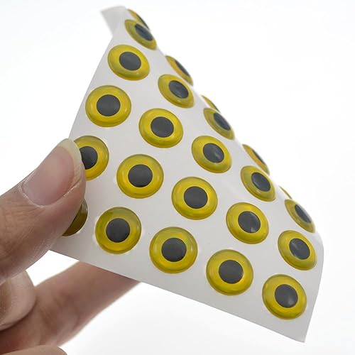 Miniatura 5 de 900pcs Surtido 3D Simulación Láser Señuelo de Pesca Ojos Artificiales Ojos de Pez para Pesca Señuelo 0.315 in 0.394 in 0.472 in