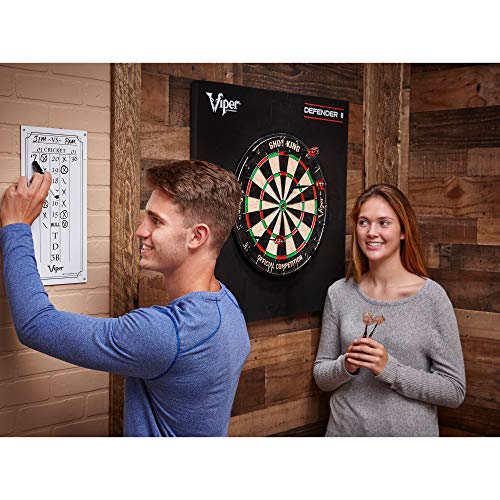 Viper Dry Erase Scoreboard, Cricket And 01 Dart Games, White, 15.375" H X 7.875" W #TOP5