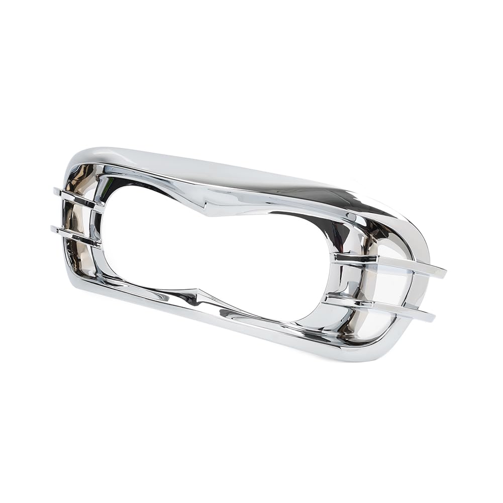 Cnfang4 1set Headlight Motorcycle Visor Style Trim Bezel ABS Chrome Motorbike for Harley-Davidson Road Glide CVO/SE FLTRXSE FLTRX Limited FLTRK Special FLTRXS ST FLTRXST Ultra CVO/SE FLTRUSE FLTRU