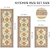 T 100% Non Slip Kitchen Rugs Sets Of 3 Washable Kitchen Mats For Floor Abstract Kitchen